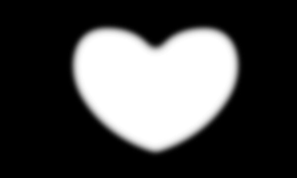 heart vignette shadow spotlight overlay effect for foto frame useful for gradation darking photo on border edge with love shape