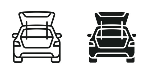 Car with open roof box icon © Designer Habiba