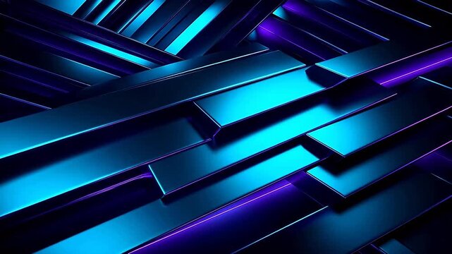 Technology purple and green geometric stripes abstract  background