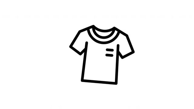 t shirt minimalist stroke animation