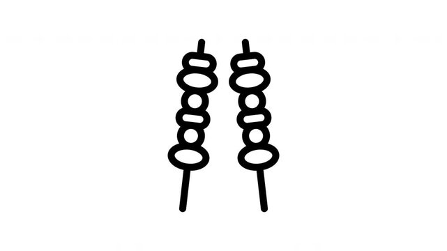 bbq minimalist stroke animation