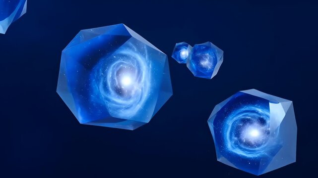 Blue crystal star deep space shimmering galaxy abstract sphere celestial art, blue crystal star deep space shimmering orb galaxy nebula abstract art, blue crystal star deep space shimmering galaxy