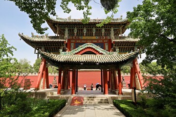 Fototapeta premium Haizhou Guandi Temple (Haizhou Ancestral Temple of Guandi), Yuncheng, Shanxi, China