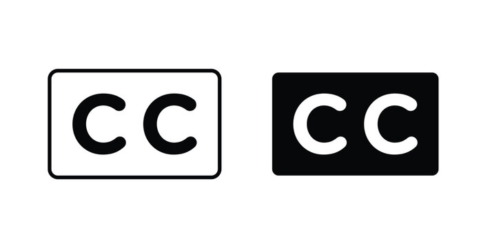 Closed caption icon