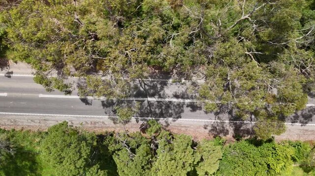 Pages Flat, South Australia &ndash; 4K Aerial Drone Footage of Rural Roads and Scenic Countryside Landscape in Fleurieu Peninsula