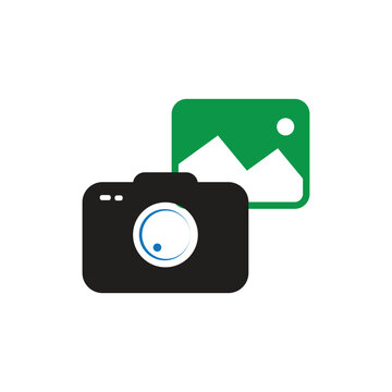 Modern Camera Gallery Icon Design