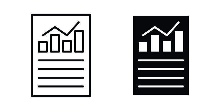 Report document icon - web black vector design.