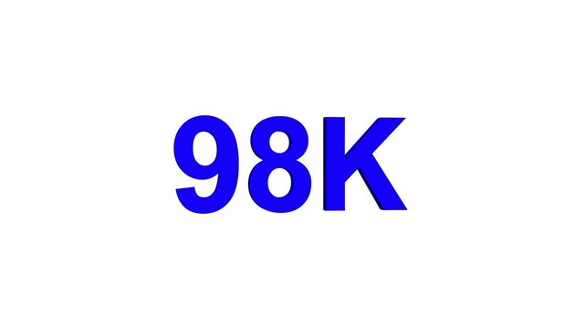 98k text animation. 98k Followers, animation in Easy to put into any video.