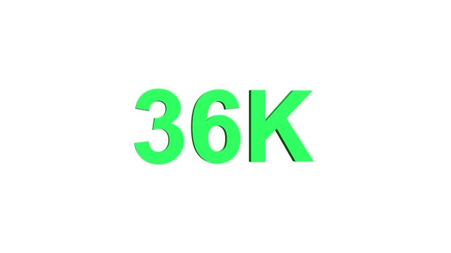36k text animation. 36k Followers. animation in Easy to put into any video.