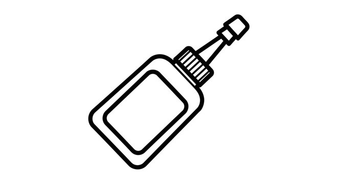 Plastic Bottle of Professional Wood Glue for Carpentry