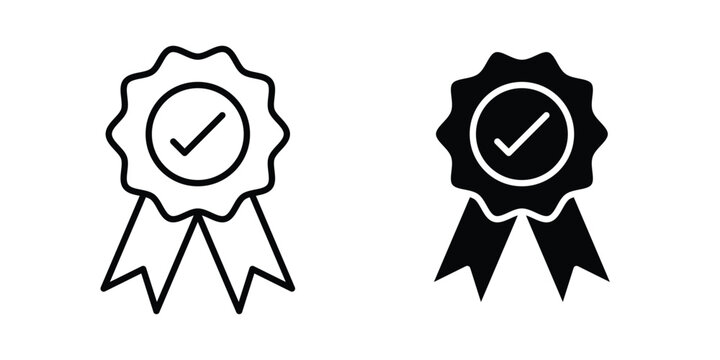 Warranty icon - web black vector design.