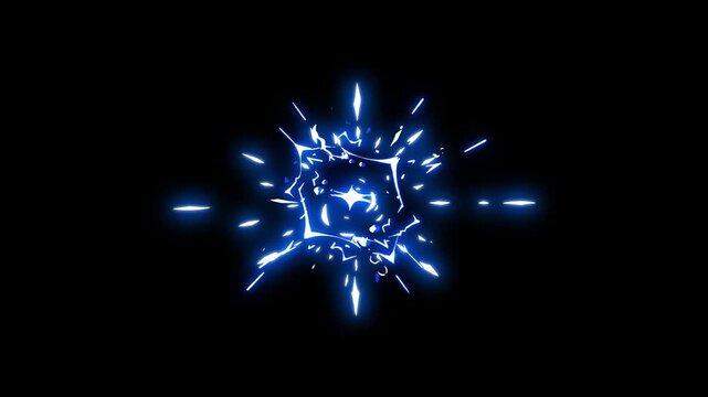 2d flash smoke explosion animation fx, manga style glowing sparks energy burst, fire blast explosion on black screen, eealistic explosion smoke.