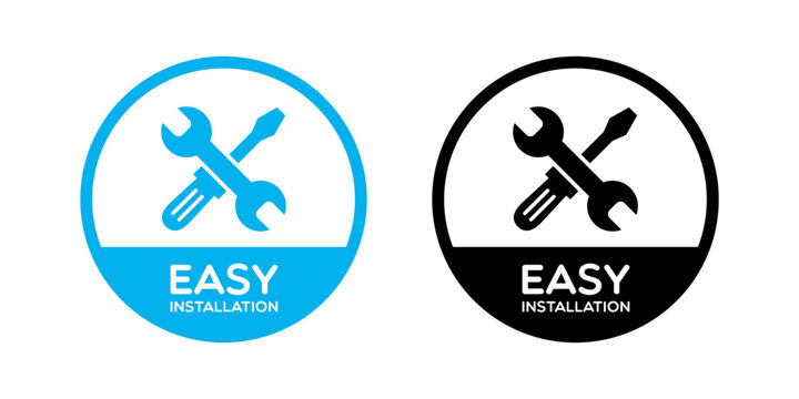 Round Easy Installation Labels
