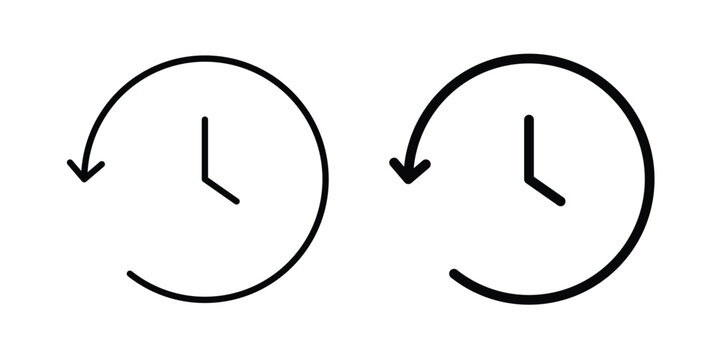 Account history icon line, outline and flat vector elements