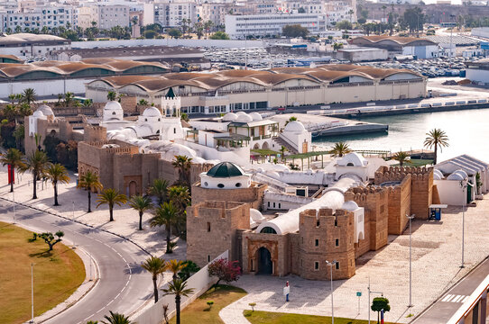 La Goulette cruise port and terminal at La Goulette, Tunisia