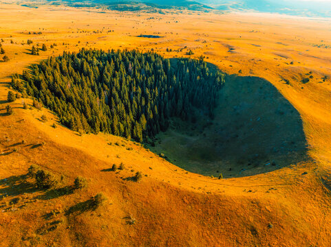 Group of collapse sinkholes on the Kupres Polje (Kupre&scaron;ko polje) within Dinaric karst of western Bosnia and Herzegovina known as Japage.