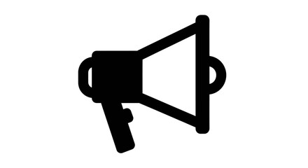 Red and White Megaphone for Public Announcements and Voice Amplification © Zaki