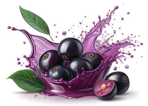 Jamun Fruit Splash Concept