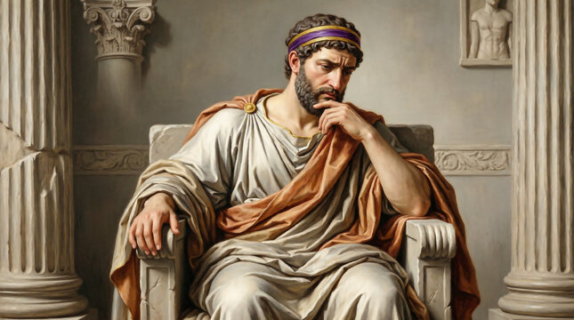 Herod fears Jesus is John the Baptist risen, haunted by guilt in his palace.