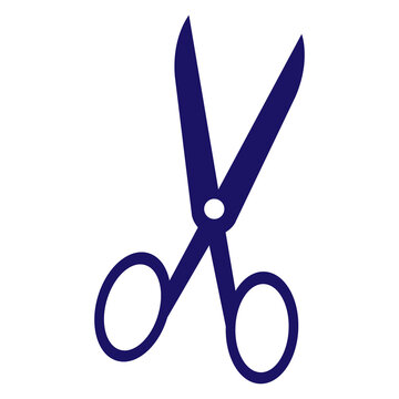 Creative Black Scissors Logo Illustration 