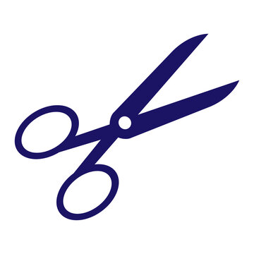 Creative Black Scissors Logo Illustration 
