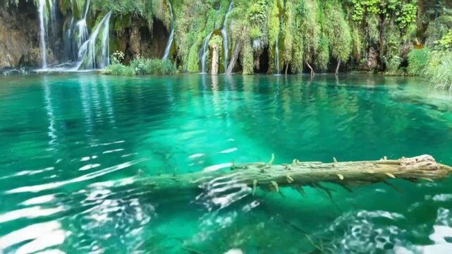 Plitvice Lakes, Croatia Waterfall. Amazing Place