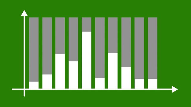 Modern business success graph chart featuring rising revenue trends, glowing profit arrow, and increasing sales indicators on green background illustrating financial achievement goals