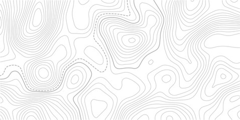 Topographic map background geographic line map with elevation assignments.The topo contour or wallpaper..paper texture Imitation of a geographical map shades. Vector Illustration. © MDSOHEL