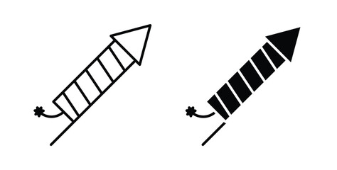 Obraz premium Fireworks rocket sign