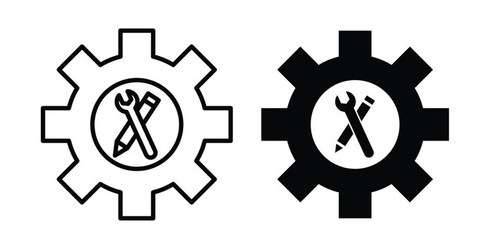 Business development icon liner logo vector
