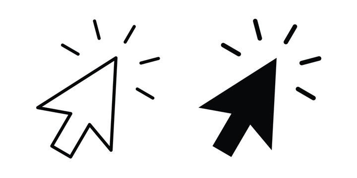 Click icon liner logo vector