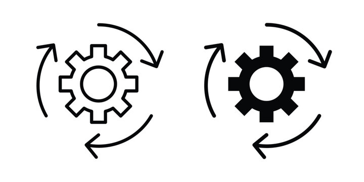 Implementation icon liner logo vector
