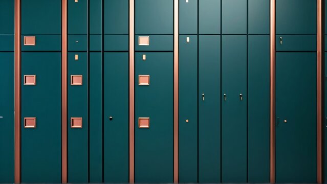 Abstract Safe Deposit Box Corridor