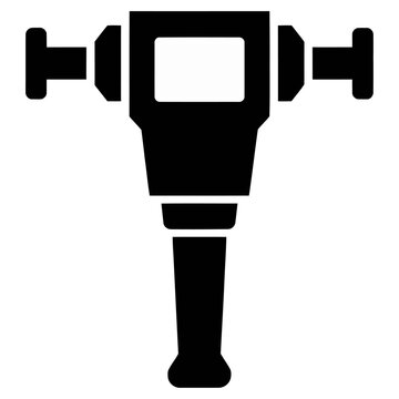 Vector graphic of a black camera with a modern design aesthetic