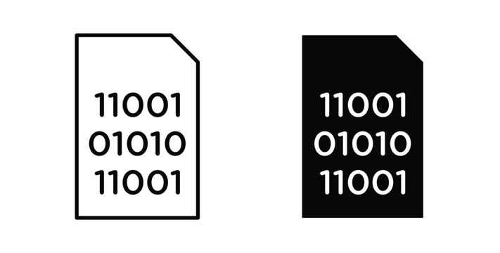 Binary code icon
