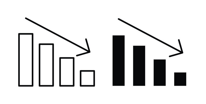 Reduction chart icon