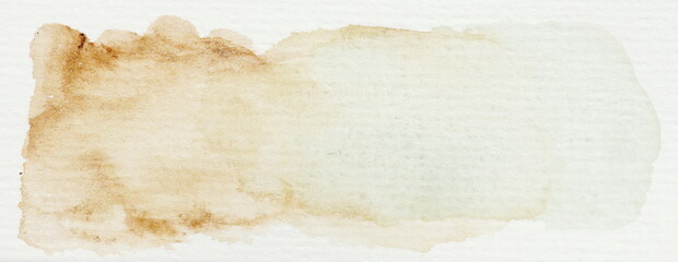 Watercolor texture. Abstract creative Beige Green gradient pastel painting background,  mockup, design template, space for text. Greeting card.Banner