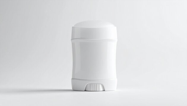 blank Deodorant isolated on white background, studio lighting, high resolution, sharp focus, professional commercial photography.