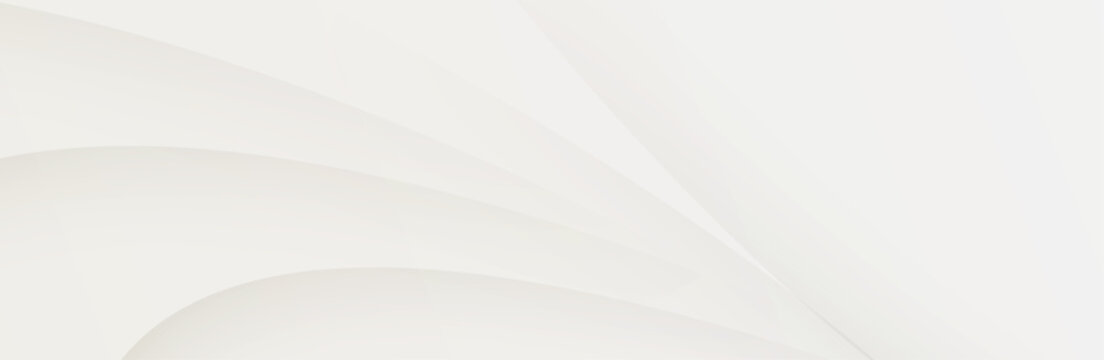 Minimal off-white layered wave background with soft cream curved lines and large copy space for elegant luxury design