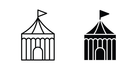 Circus tent icon © Krupal