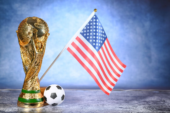 coupe du monde troph&eacute;e FIFA ballon sport football USA
