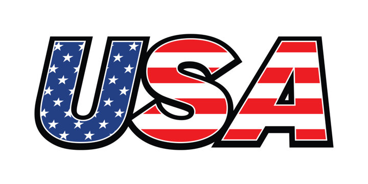 american flag font