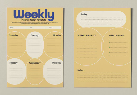 Weekly Planner Template