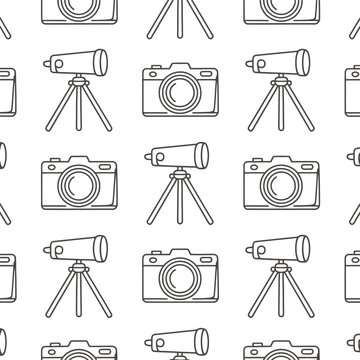 Seamless pattern of cameras and telescopes Keywords: cameras, telescopes, pattern, seamless