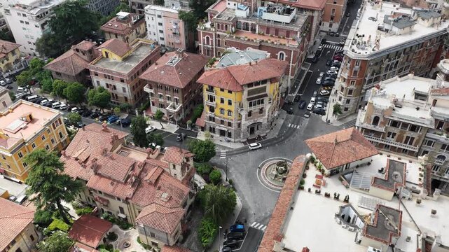 Roma, il quartiere Copped&egrave; visto dall'alto.
Vista aerea del famoso quartiere copped&egrave; di Roma.