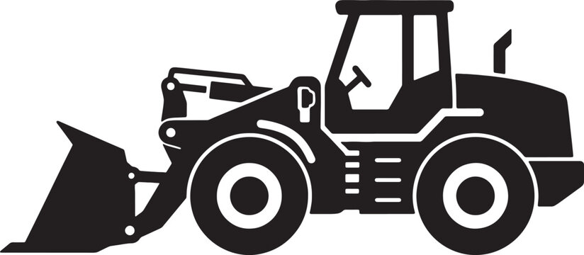 Construction loader machine, heavy equipment for building sites.