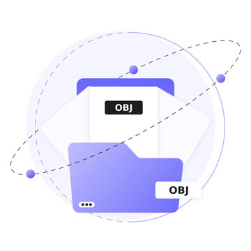 UI File Format Illustration, OBJ File Format Illustration