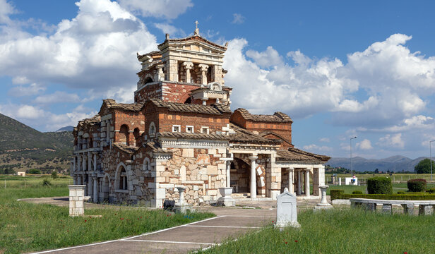 Unique architecture of Agia Foteini church in Mantineia, Greece