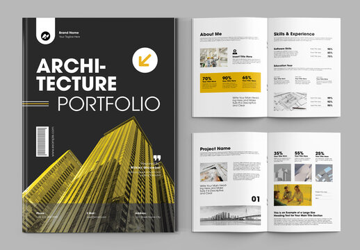 Architecture Portfolio Template Layout