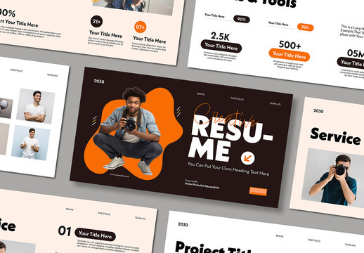 Creative Resume Presentation Template